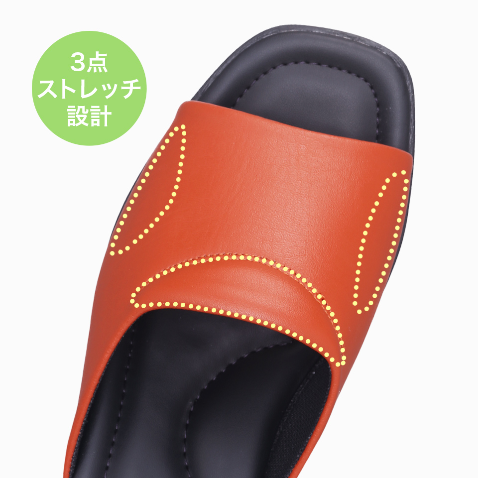 【ポイント2】3点ストレッチ設計